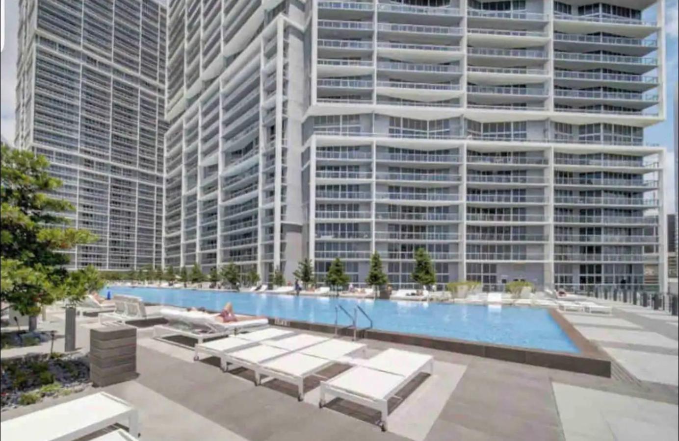 *Iconic W Icon Condo/ Pool&Waterviews*Freespa* Miami Luaran gambar